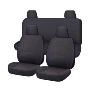 Seat Covers for NISSAN NAVARA D40 01/2006 - 02/2015 DUAL CAB UTILITY FR CHARCOAL ALL TERRAIN