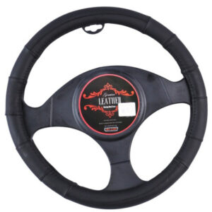 Memphis Steering Wheel Cover - Black [Leather]